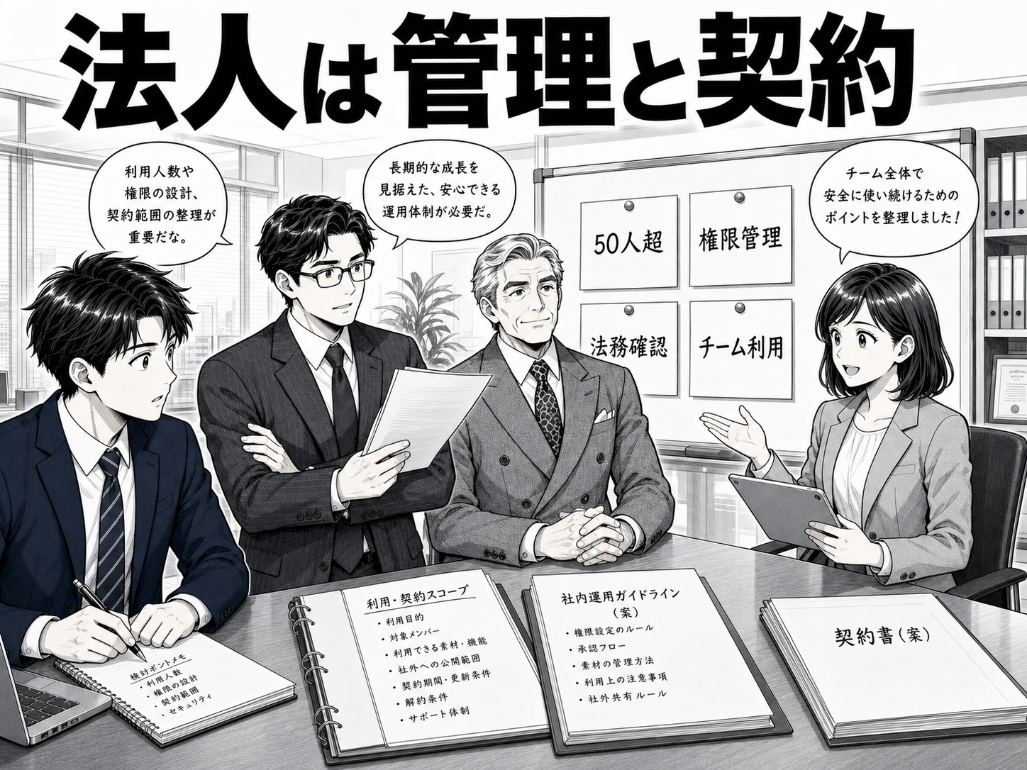 法人・チーム利用ならBusiness系プランを確認する