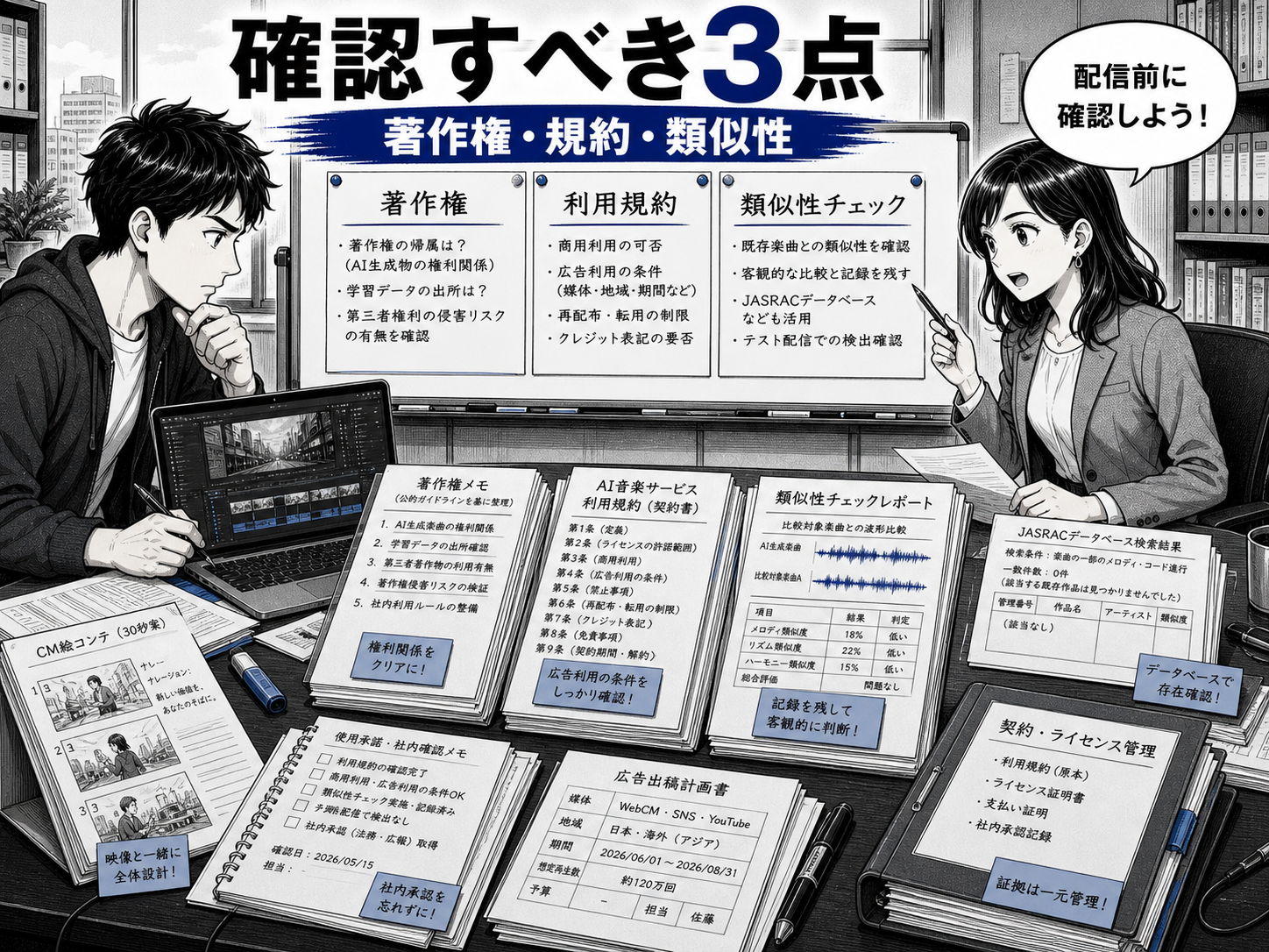 広告利用で確認すべき著作権・利用規約・類似性