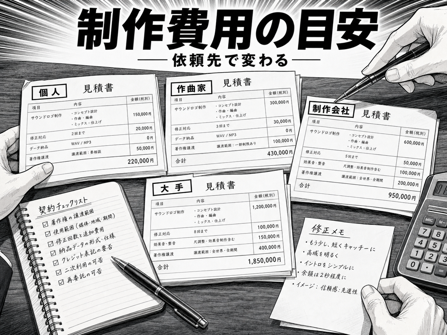 サウンドロゴの制作費用はいくらですか?