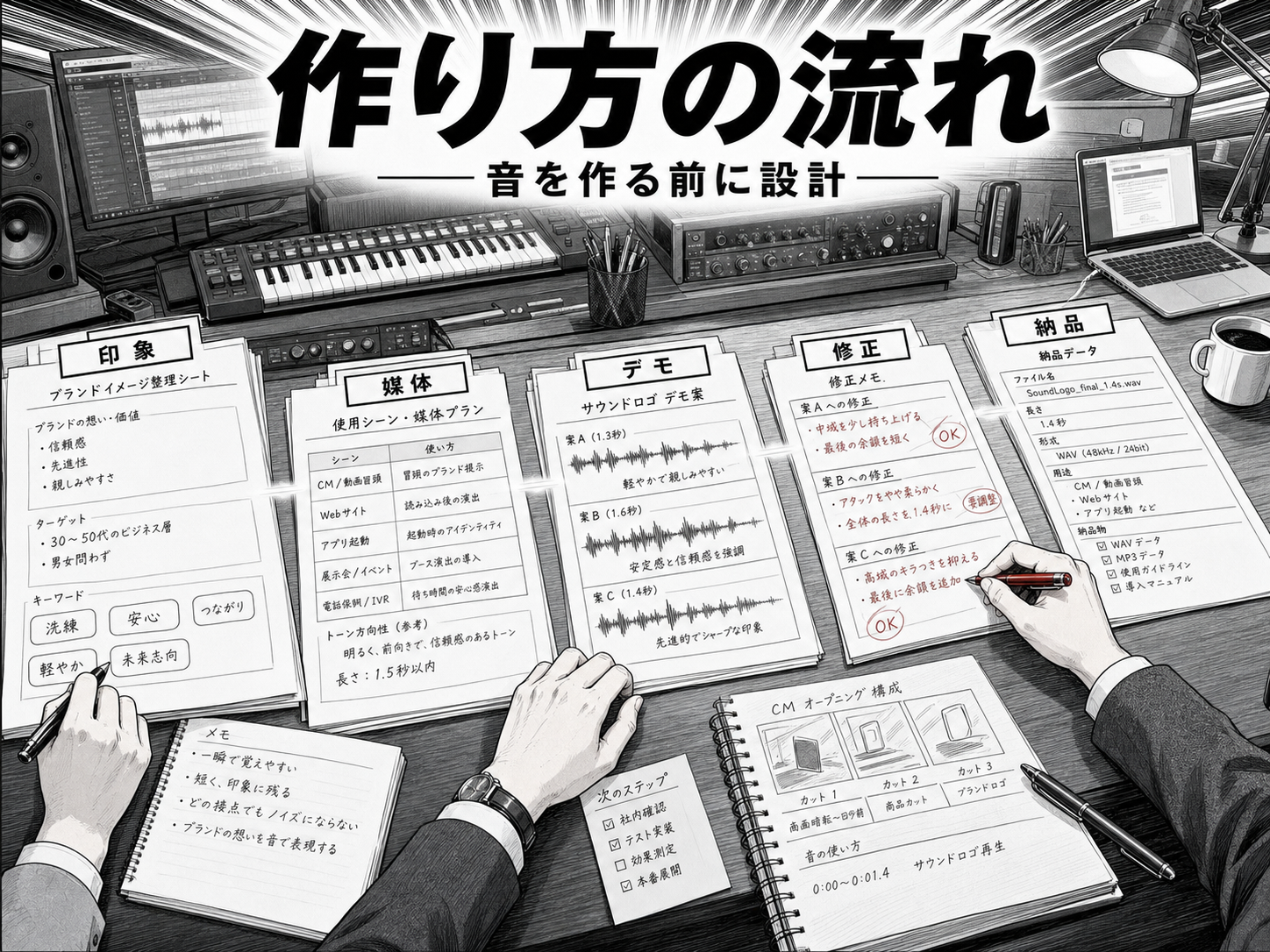サウンドロゴはどう作ればいいですか?