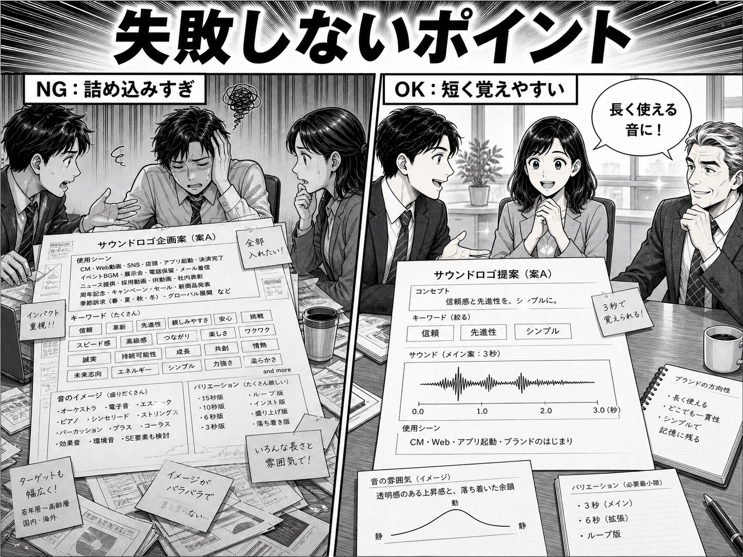 サウンドロゴ制作で失敗しないポイントは何ですか?