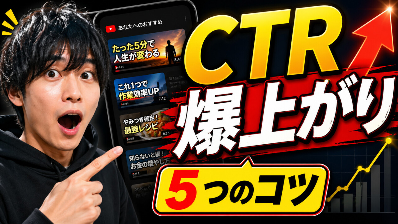 クリック率（CTR）が再生回数を決める