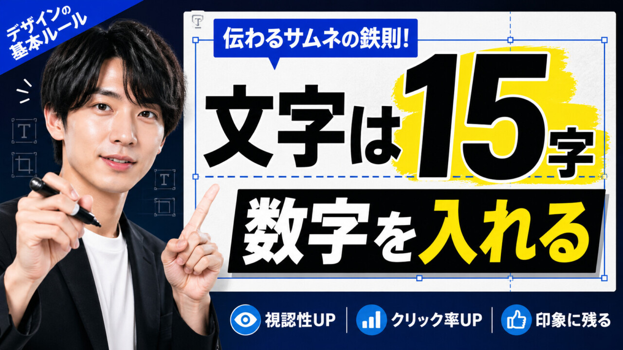 文字数は15文字程度にして数字を入れる