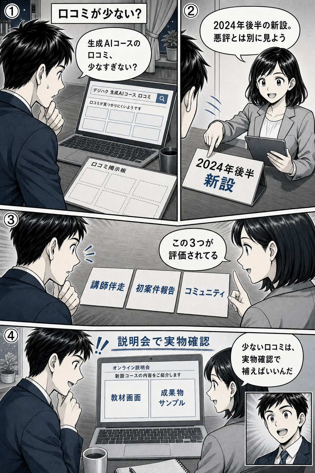デジハク生成AIコースの口コミ