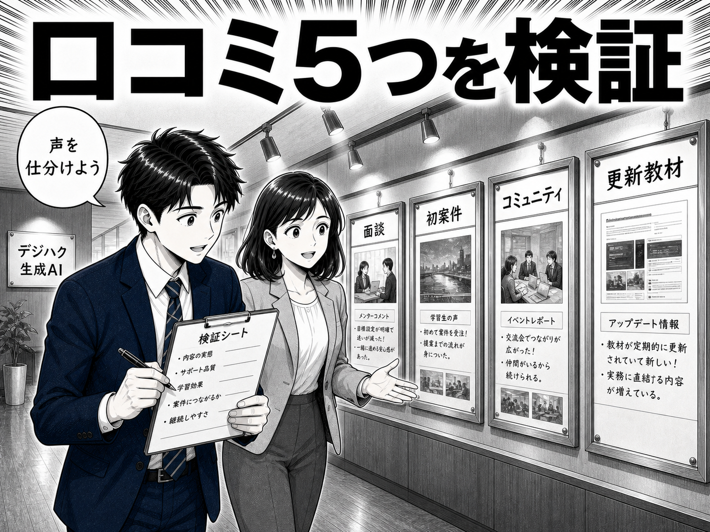 デジハク生成AIコースの口コミと評判5つ【編集部の検証つき】