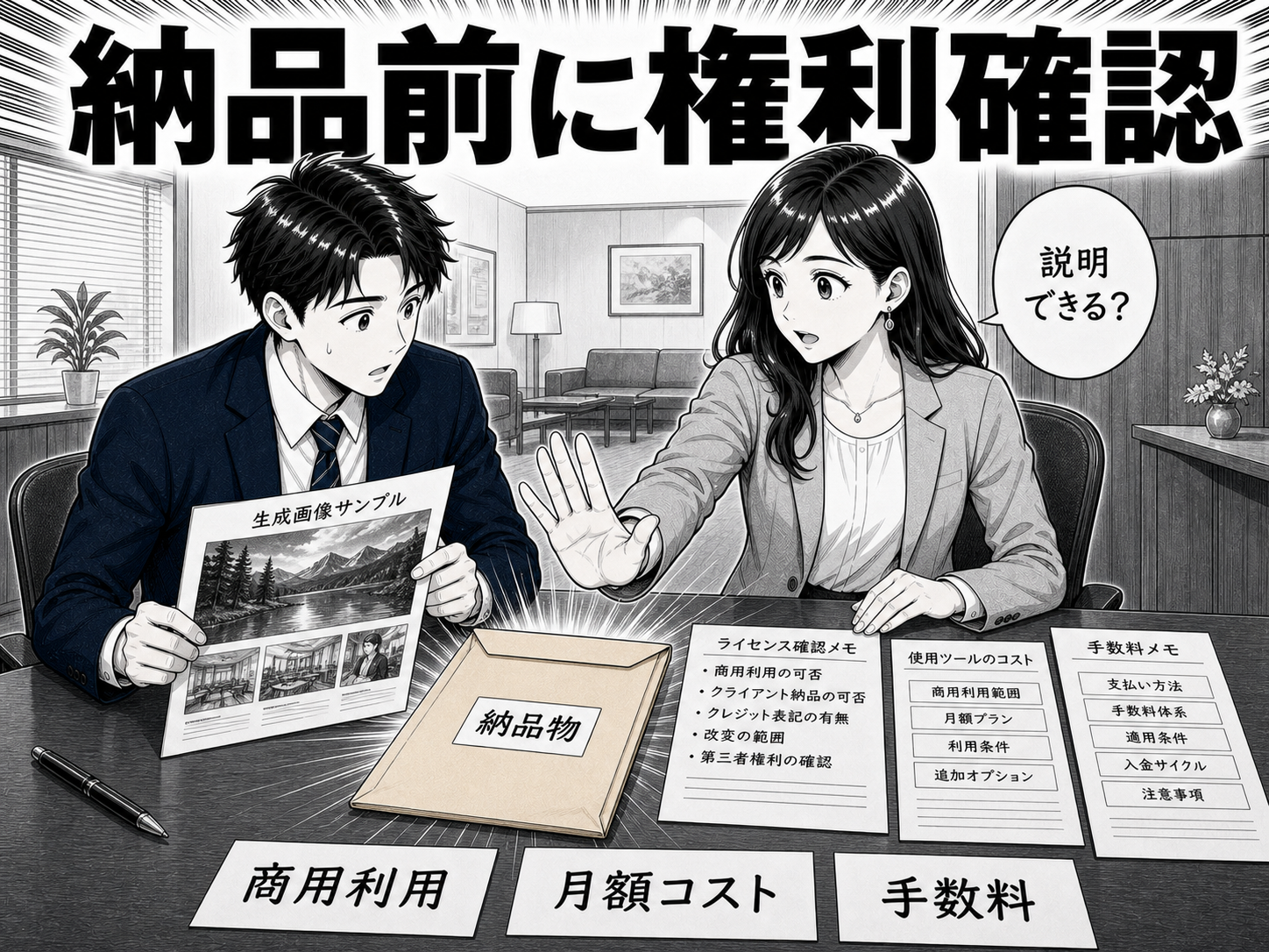 実務者視点：AI生成物を仕事で使うときの権利とコスト