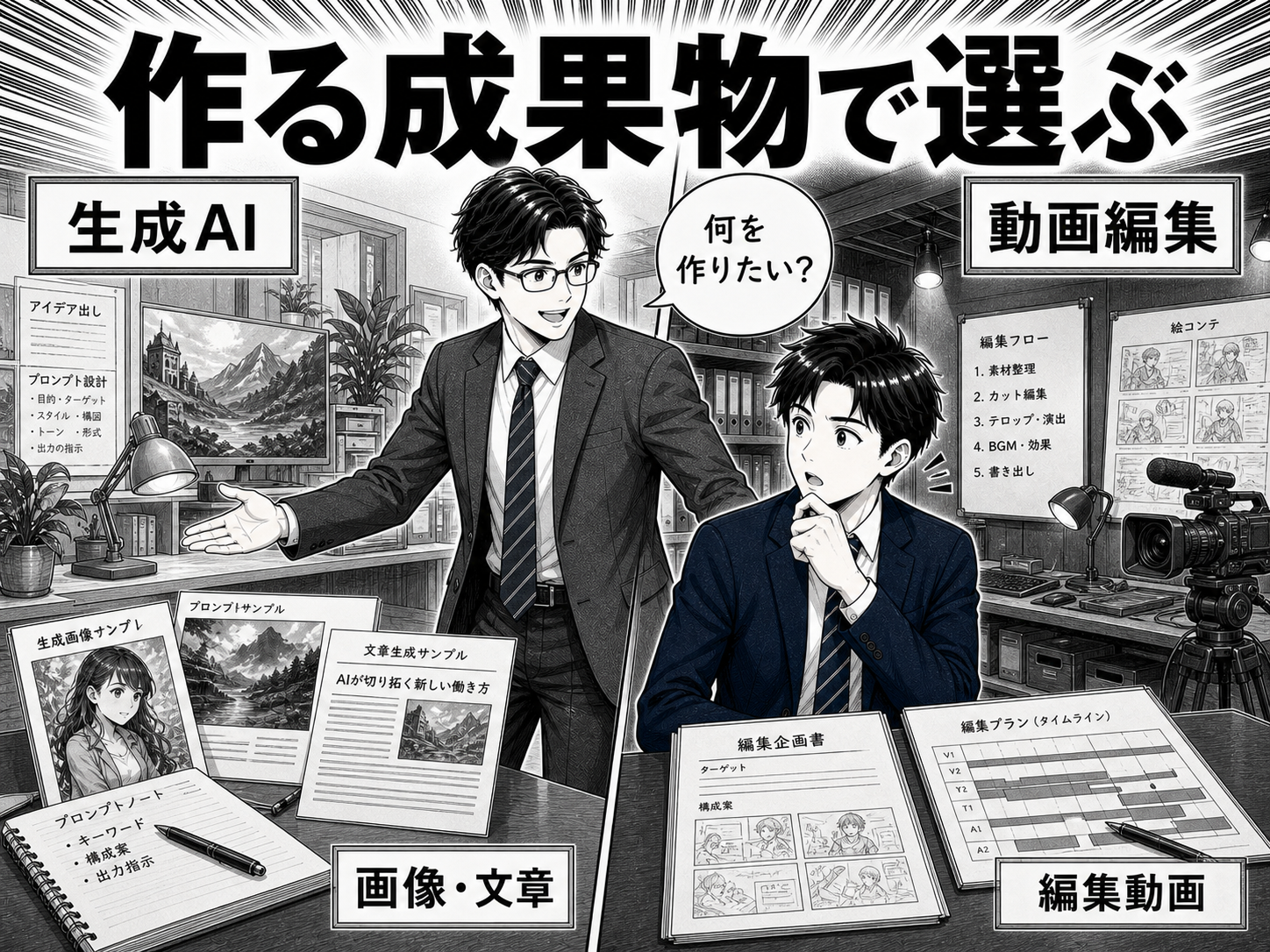 動画編集コースとどっちを選ぶべきか