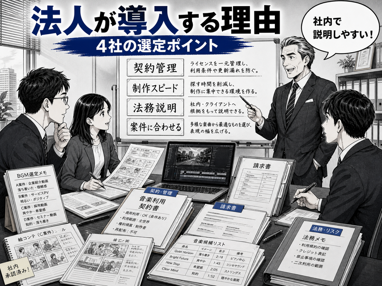 法人はなぜ有料BGMサイトを導入した