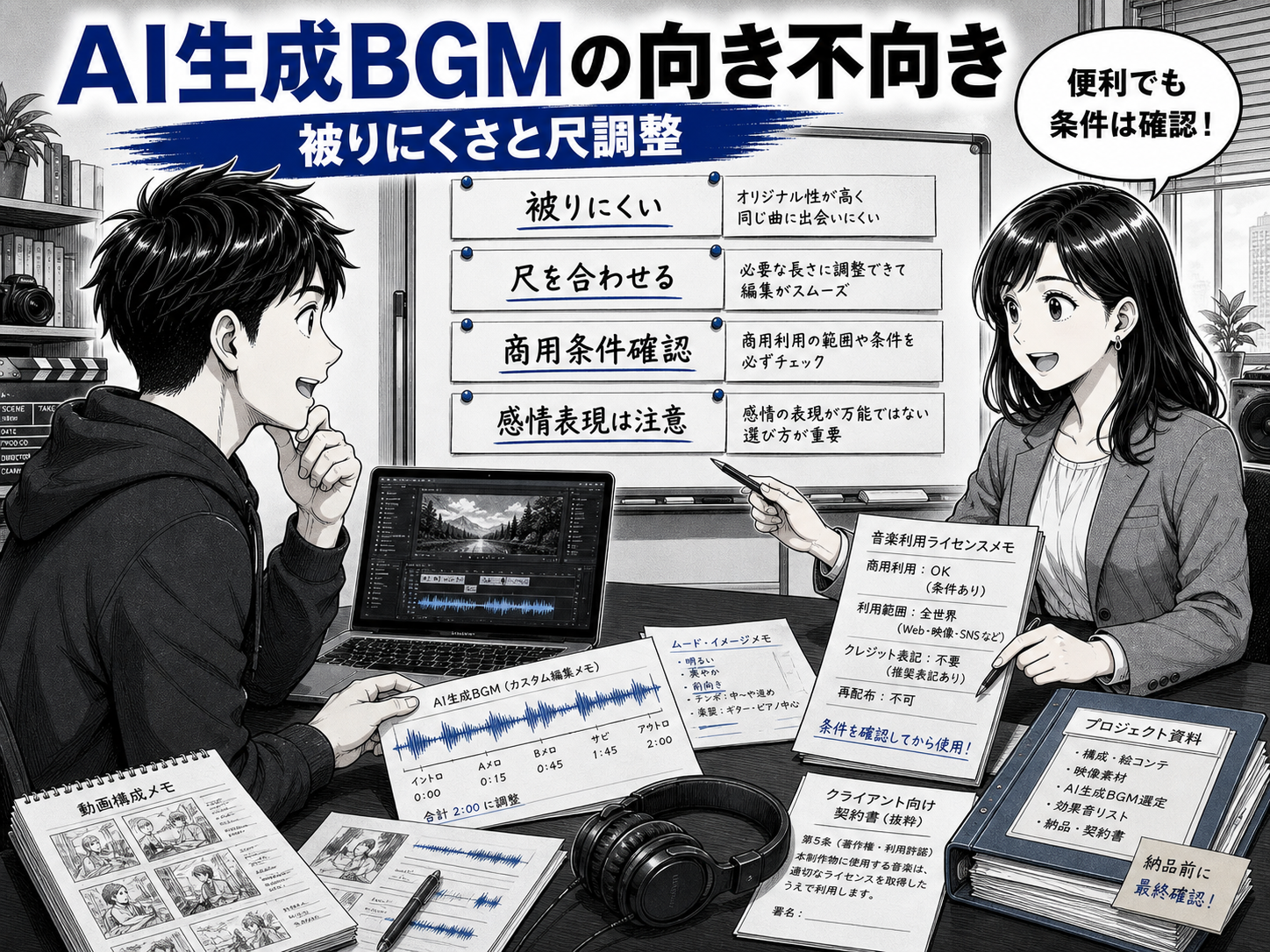 AI生成BGMサイトはどんな人に向いている？